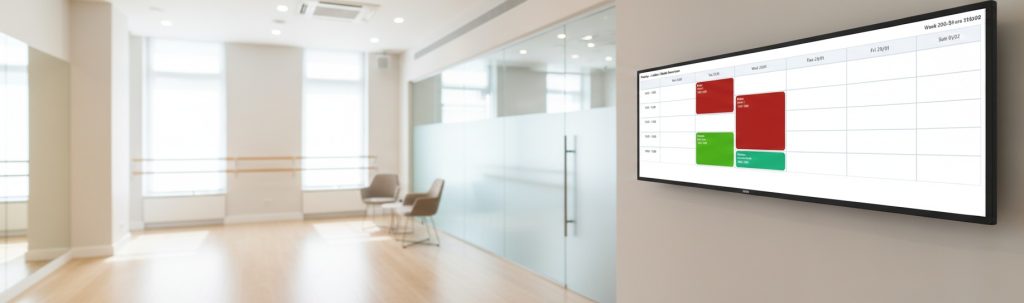 Screenshot of the digital signage setup page